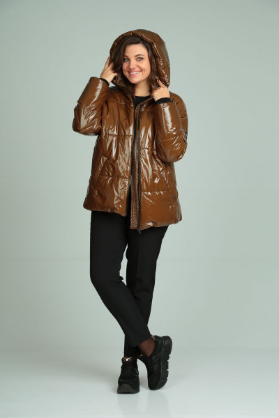 Куртка Диомант 1815 коричневый - фото 2