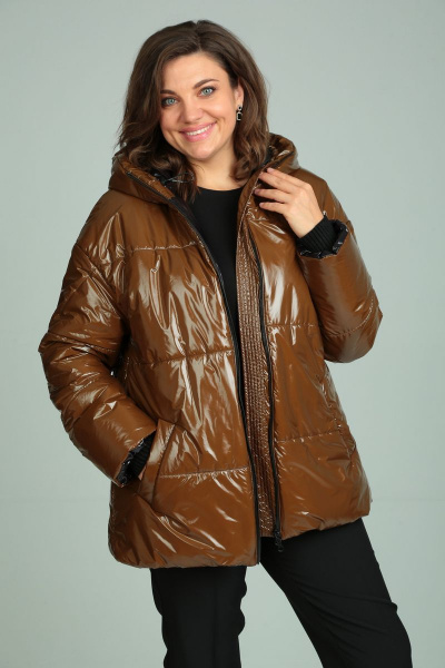 Куртка Диомант 1815 коричневый - фото 5