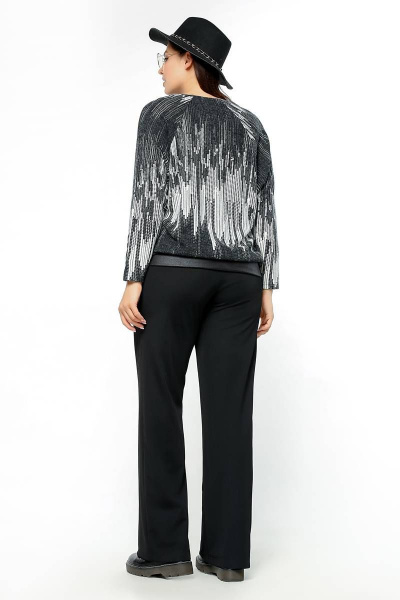 Джемпер La rouge 3238 черно-белый-набивной - фото 4