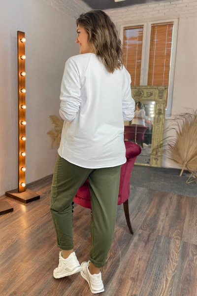 Джемпер Rumoda 2104 белый - фото 8