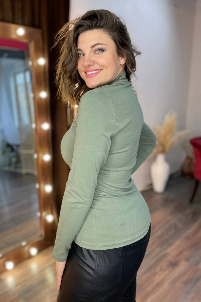 Водолазка Rumoda 2050 оливка - фото 4