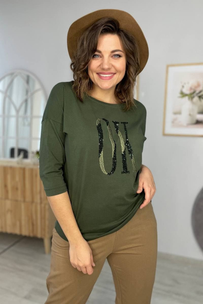 Футболка Rumoda 2107 зеленый - фото 2