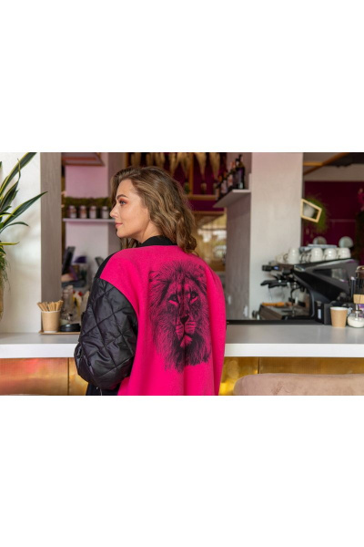 Куртка Andina 1010 черный_фуксия - фото 7