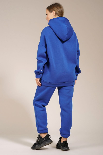 Брюки и джемпер оверсайз из трикотажа на флисе Медея и К 2182 лазурный - фото 11