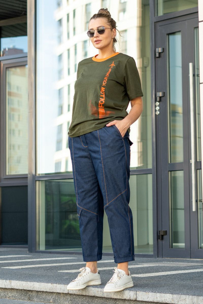 Брюки Andina 216 джинс_деним - фото 2