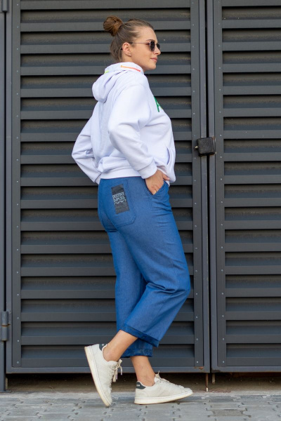 Брюки Andina 221 джинс_индиго - фото 8