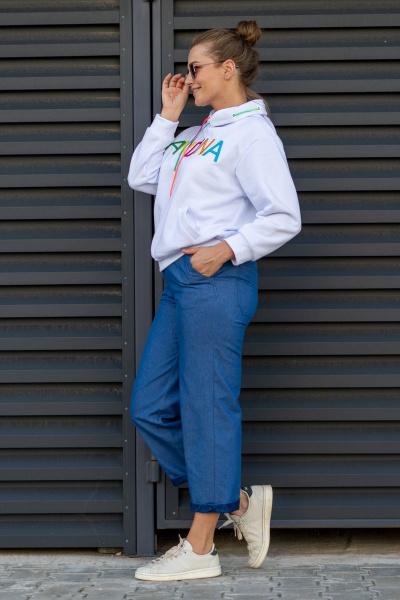 Брюки Andina 221 джинс_индиго - фото 4