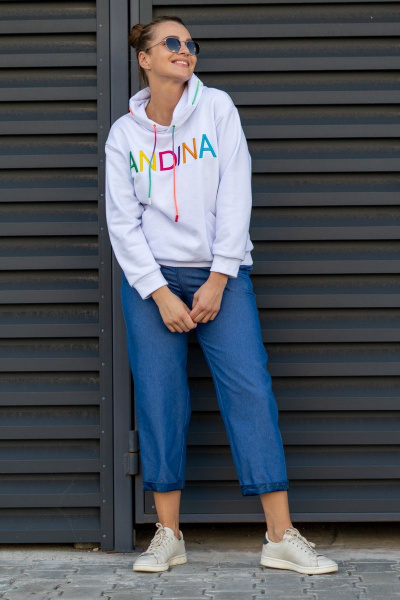 Брюки Andina 221 джинс_индиго - фото 3