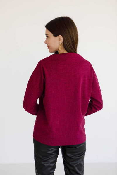 Джемпер Ivera 5077 фуксия, черный - фото 4