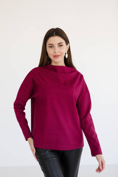 Джемпер Ivera 5077 фуксия, черный - фото 3