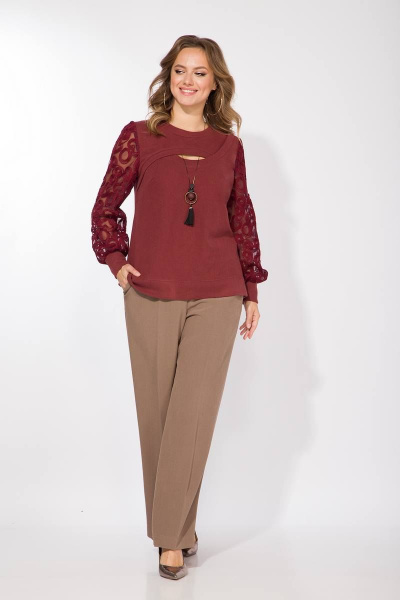Джемпер Liliana 1117 марсала - фото 3