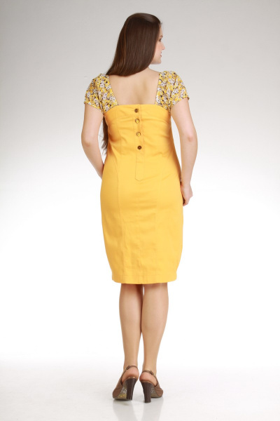 сарафан в круглый год из легких тканей с цветами Eva Lux 1436 - фото 2