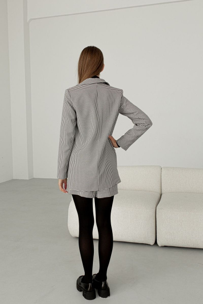 Жакет, шорты AURA otd 9200 черный_белый - фото 2