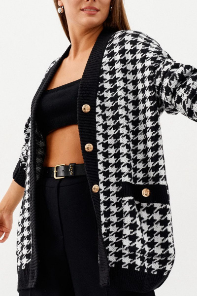 Кардиган Ketty АМ-133 черно-белый - фото 6