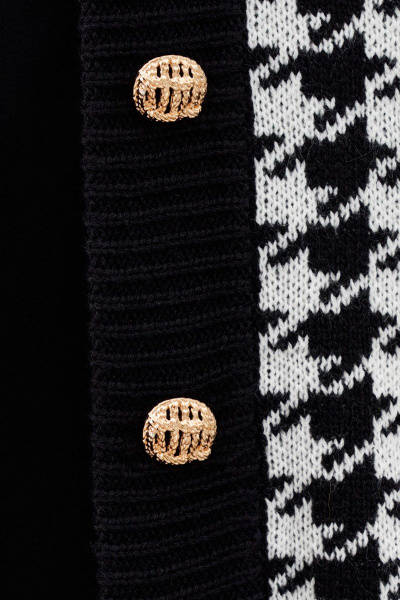 Кардиган Ketty АМ-133 черно-белый - фото 2