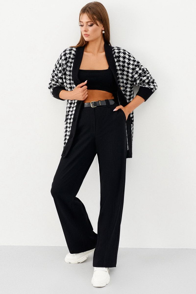 Кардиган Ketty АМ-133 черно-белый - фото 1