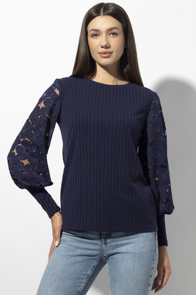 Блуза VIZAVI 676 синий - фото 6