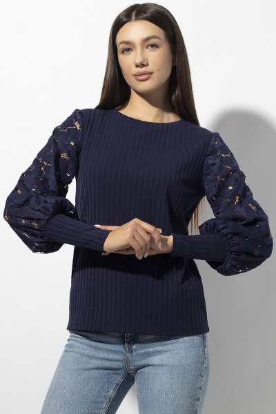 Блуза VIZAVI 676 синий - фото 5