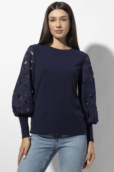 Блуза VIZAVI 676 синий - фото 4