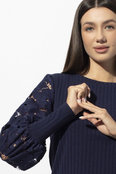 Блуза VIZAVI 676 синий - фото 3