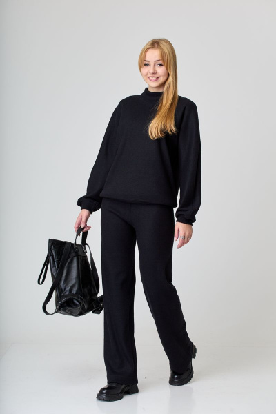 Брюки, джемпер, шапка T&N 7337 черный - фото 2
