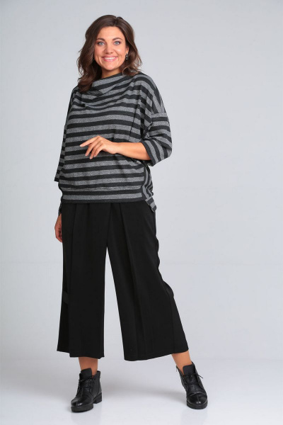 Комплект из свободных свитшота и брюк с складками VIA-Mod 532 - фото 1