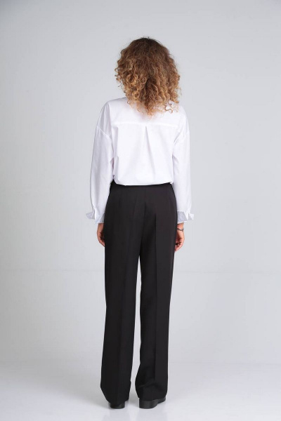 Демисезонная белая рубашка с нагрудными карманами Takka Plus 19-026/1 - фото 5