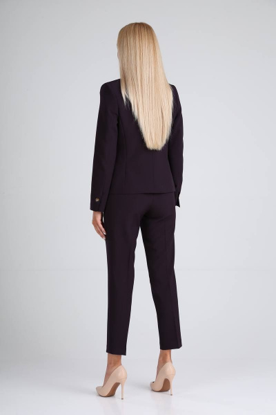 Брюки, жакет Vilena 843 баклажан - фото 3