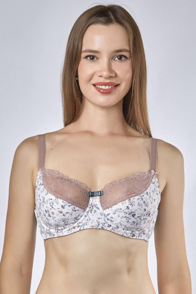 Бюстгальтер мультиколор из трикотажного полотна Verally 2001-5 сандра - фото 1