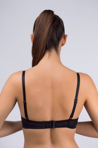 Бюстгальтер черный трикотажный на каждый день Verally 2069-3 черный - фото 2