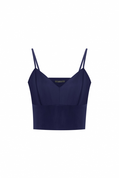 Топ нарядный из текстиля для летних образов Elema 2К-10996-1-170 синий - фото 1