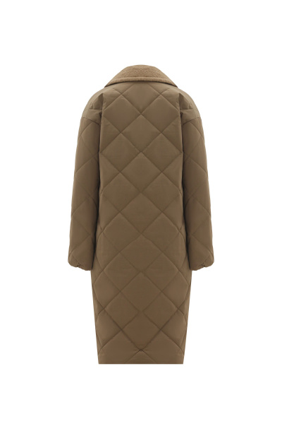 Пальто на каждый день из плащёвой ткани Elema 5-12194-1-164 бежевый - фото 7