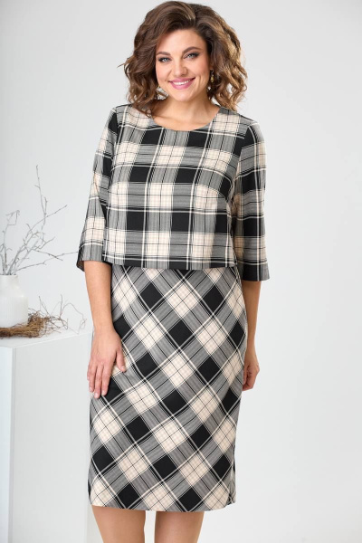 Платье Romanovich Style 1-2422 бежевый - фото 4