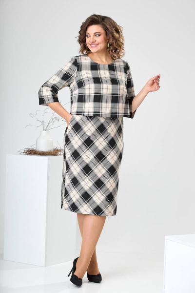 Платье Romanovich Style 1-2422 бежевый - фото 2