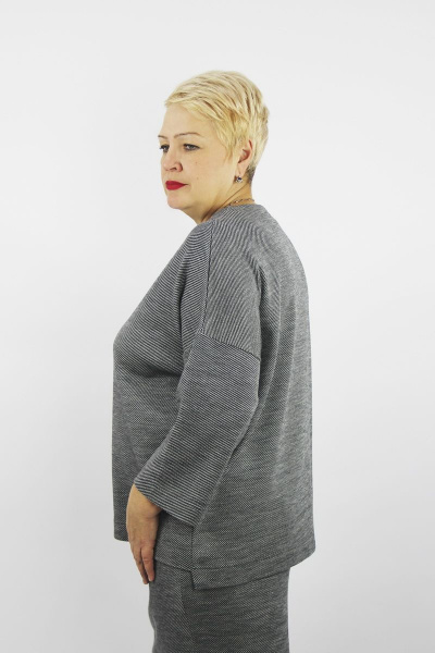 Демисезонный комплект из джемпера и юбки с украшением Полесье С0182-22 2С5021-Д43 158,164 антрацит - фото 2