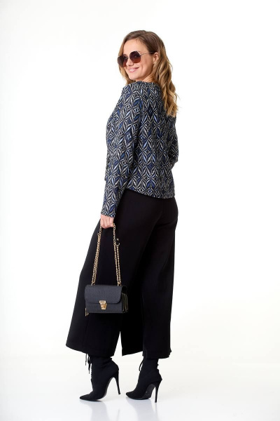 Жакет и кюлоты из текстиля, стильный демисезонный комплект Taita plus 2233/1 - фото 6