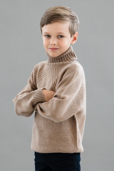 Свитер Полесье С9122-19 9С8537-Д43 122,128 сливочный_ирис - фото 1