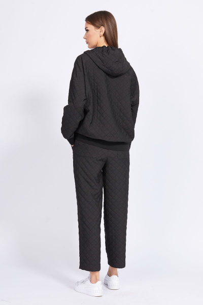 Брюки аллигаторные из костюмно-плательной ткани EOLA 2301 черный - фото 6