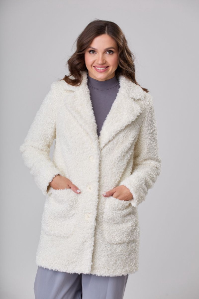 Полупальто БелЭльСтиль 825-1 88 22 молочный - фото 3