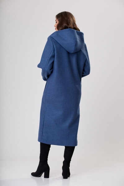 Пальто БелЭльСтиль 838-1 92 22 синяя-лазурь - фото 4