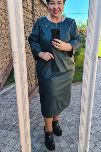 Платье Vittoria Queen 16613/1 темно-зеленый - фото 5