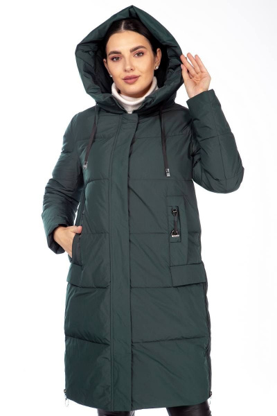 Полупальто Beautiful&Free 4104 изумруд - фото 7