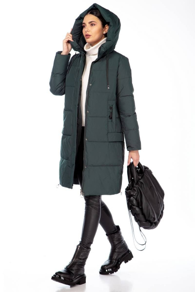 Полупальто Beautiful&Free 4104 изумруд - фото 4