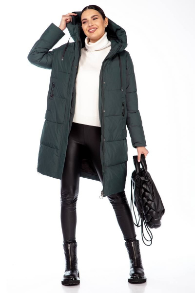 Полупальто Beautiful&Free 4104 изумруд - фото 2