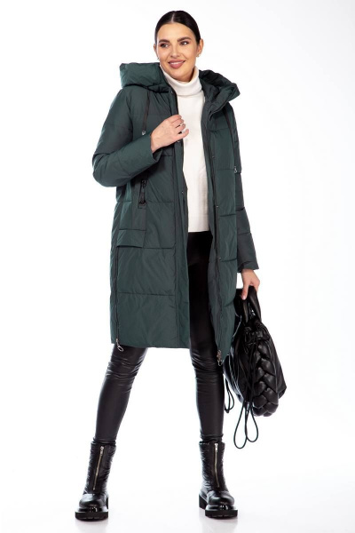 Полупальто Beautiful&Free 4104 изумруд - фото 1