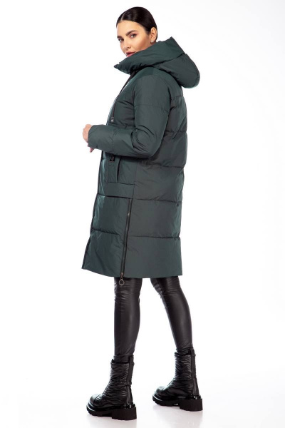 Полупальто Beautiful&Free 4104 изумруд - фото 6