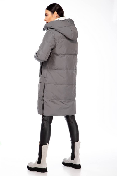 Полупальто Beautiful&Free 4104 серый - фото 5