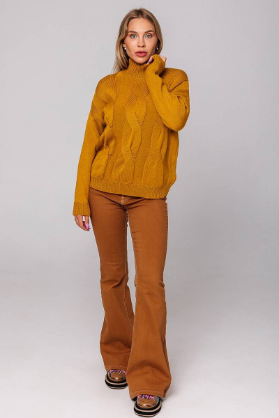 Джемпер Romgil 520АТЗ горчичный - фото 5