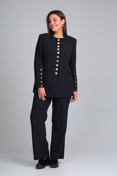 Брюки, жакет Mubliz 003/1 темно-синий - фото 1
