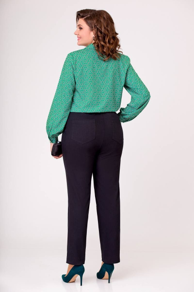 Черные джинсовые брюки прямого силуэта с резинкой Swallow 634 черный - фото 6